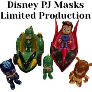 Disney PJ Masks Action Figure Set Vintage Toys Y2K Cars Multicolor Figures Blue